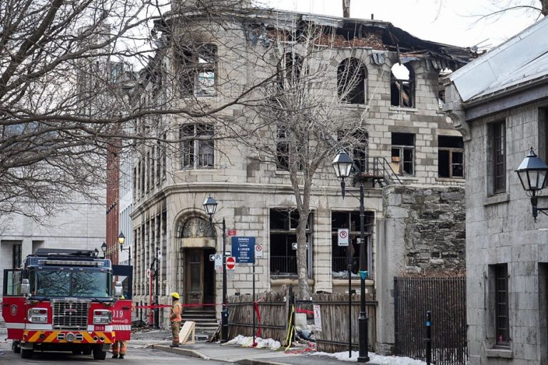 Fire in the Old Port of Montreal |  Seven people missing