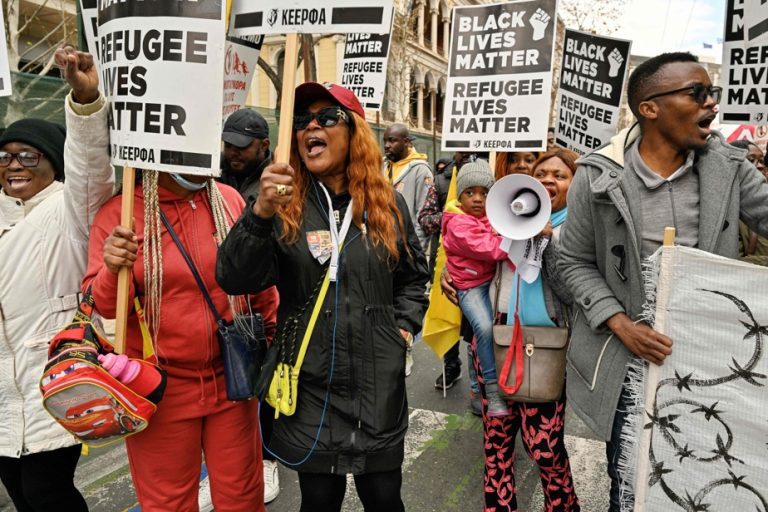 Greece |  Demonstration of refugees against the refoulement of migrants