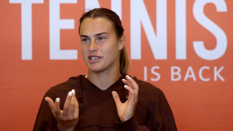 “I have never felt so much hatred on the circuit”, denounces the Belarusian tennis player Aryna Sabalenka