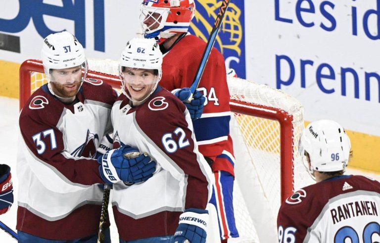 Lehkonen collects his 100th career goal and the Avalanche dominate the Canadiens 8-4