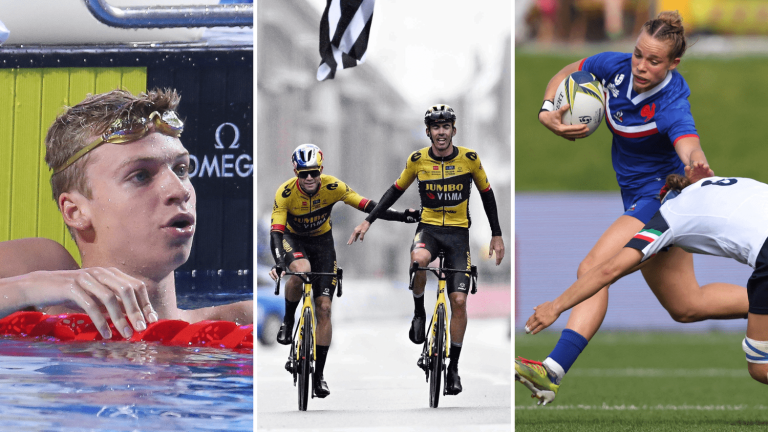 Léon Marchand promo major, Van Aert crowns Laporte, Les Bleues launch their Six Nations… What to remember from the sports weekend