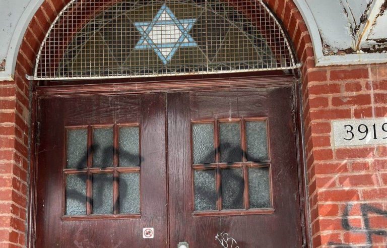 Montreal synagogue targeted by anti-Semitic vandalism