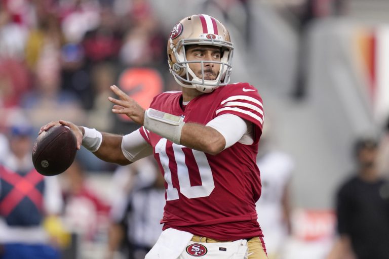 NFL |  Quarterback Jimmy Garoppolo joins the Raiders