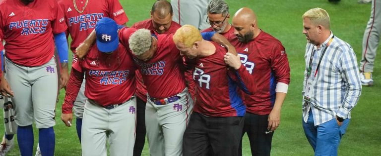 Puerto Rico victory: Edwin Diaz gets injured while celebrating and will miss the whole season