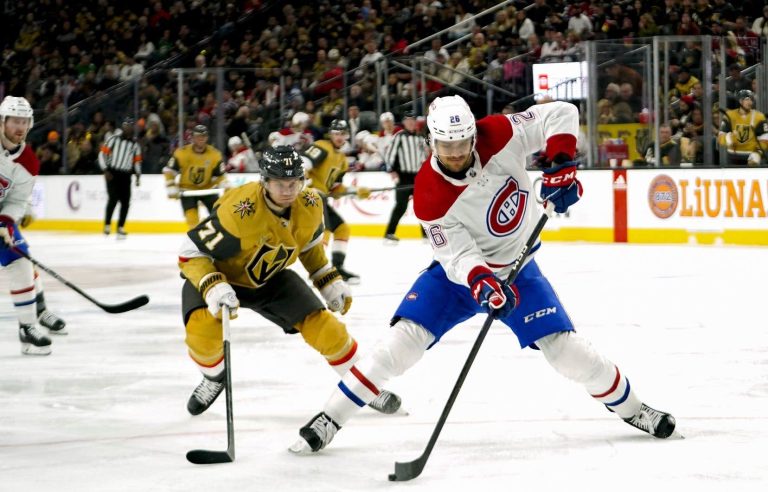 Quick makes 25 saves and the Golden Knights beat the Canadiens 4-3