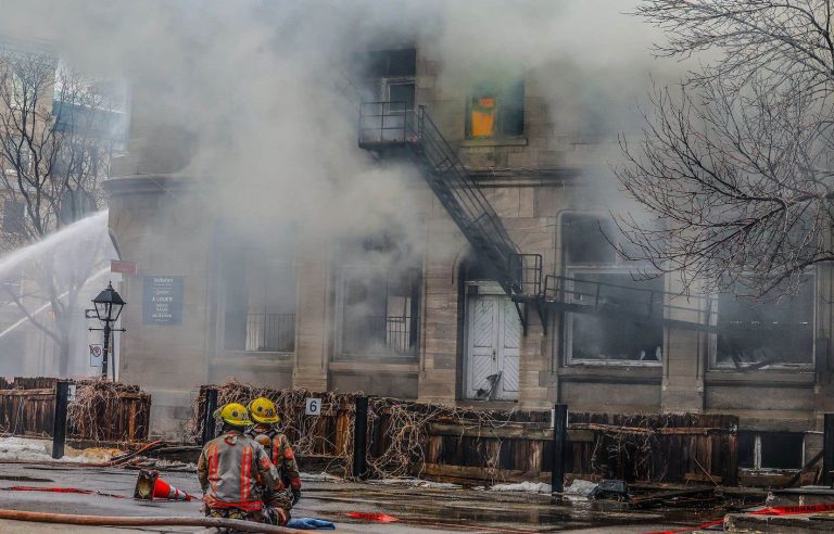 Six people are missing after the fire in Old Montreal