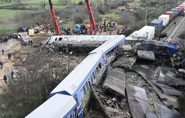 Station master arrested after deadly collision between two trains in Greece