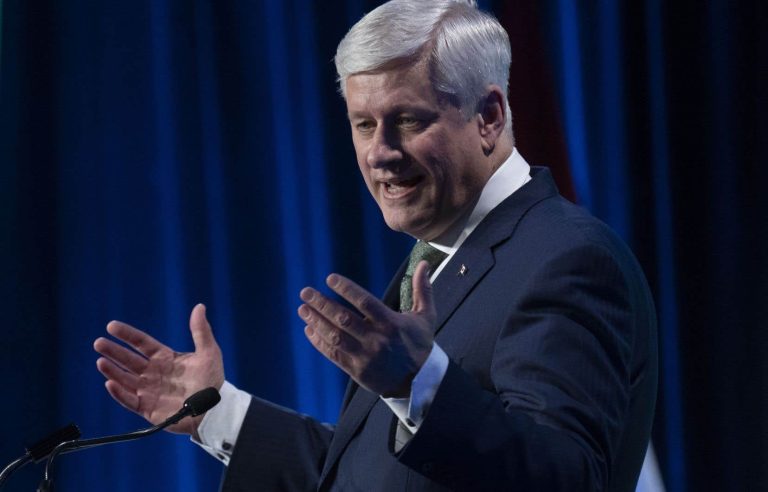 Stephen Harper comes out of the shadows to whip the Conservative troops