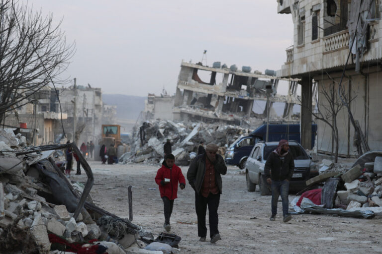 Syria |  Outstretched hands after the earthquake