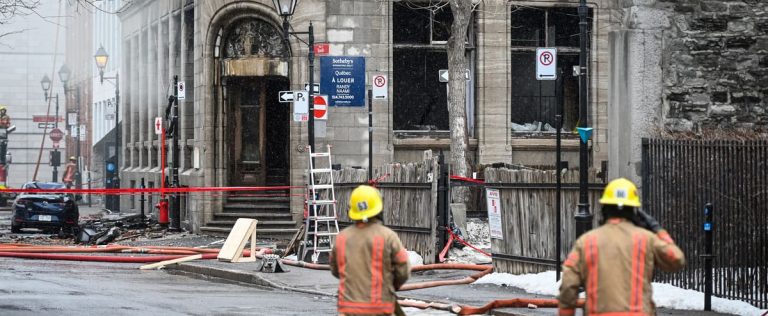 The SPVM will provide an update at 9 p.m. on the fire in Old Montreal