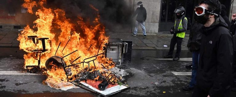 Violence escalates in France during protests