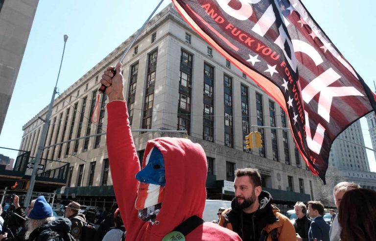 Weapons vigil in New York ahead of Trump’s possible criminal indictment