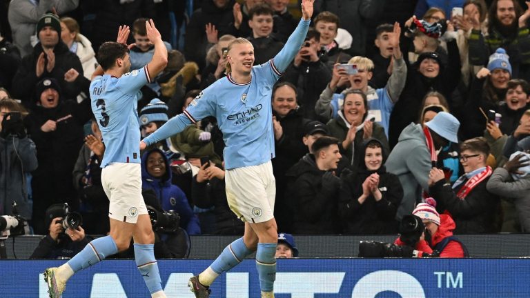 historic quintuple for Erling Haaland, who qualifies Manchester City for the quarter-finals