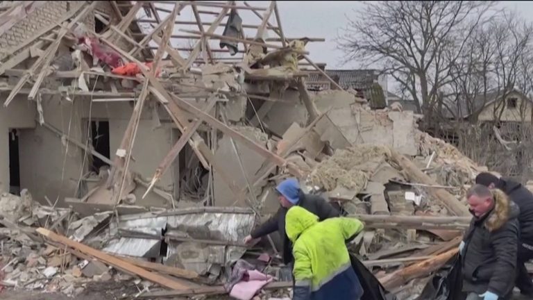 massive bombings hit Ukraine hard