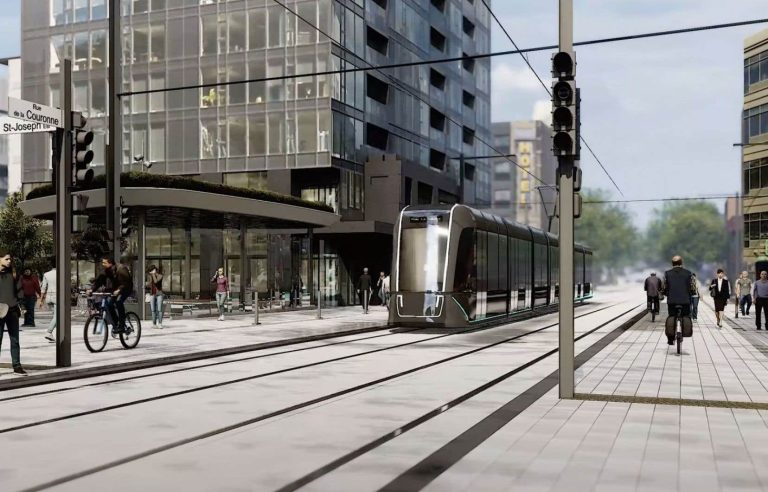 The Quebec tramway trains built for 569 million dollars