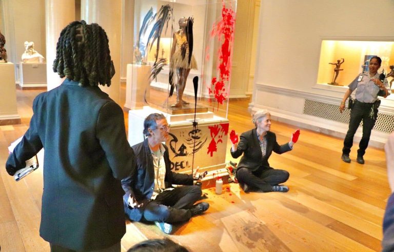 A Degas sculpture targeted by environmental activists in Washington