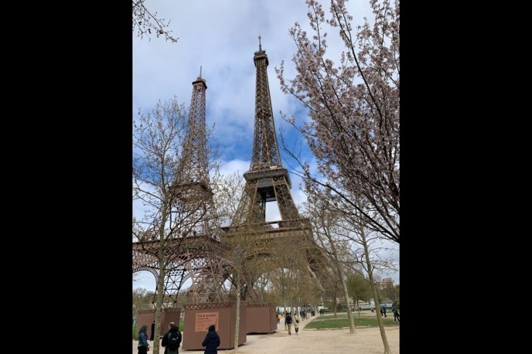 A second Eiffel Tower in Paris for April 1