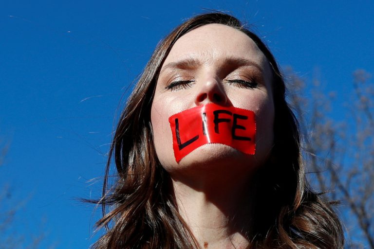 Anti-abortion activists call for a ban on the abortion pill