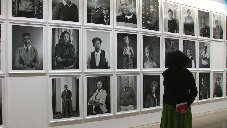 Artist Zanele Muholi, spokesperson for the oppression of black and LGBTQIA+ people in South Africa, exhibits his pictures in Paris