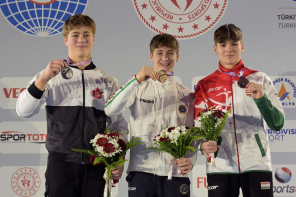 Artistic gymnastics |  Victor Canuel junior world vice-champion in vault