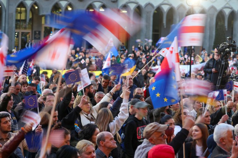 Big demonstration in Georgia |  “We are part of the European family, we reject Russian slavery”