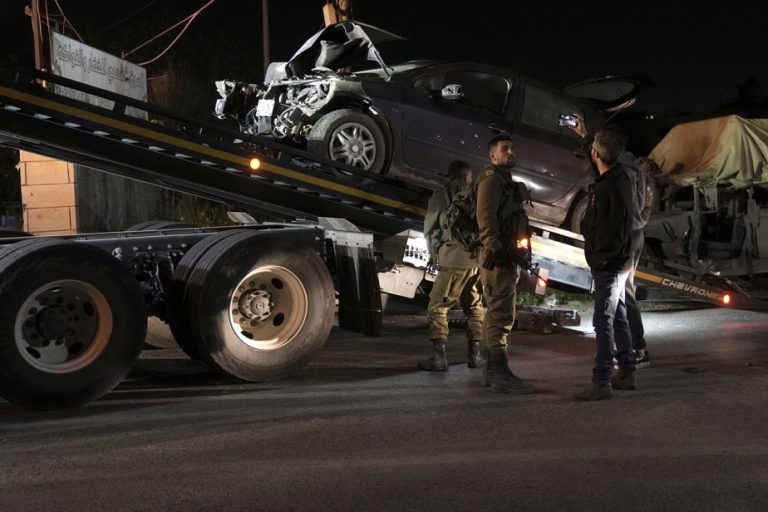 Car-ramming attack in the West Bank |  Three Israelis injured, suspect killed