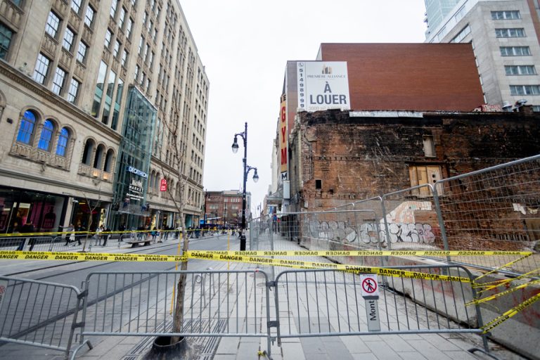 Danger of building collapse |  Sainte-Catherine blocked for a week in the city center