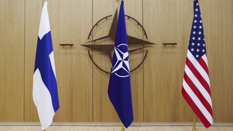 Finland, a country bordering Russia, officially becomes the 31st member of NATO