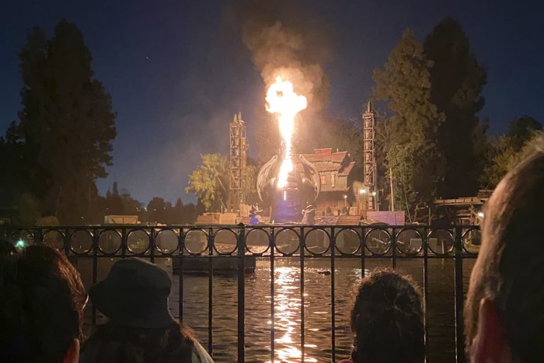 Los Angeles |  Dragon catches fire during Disneyland show