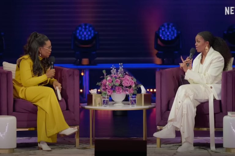 On Netflix |  A conversation between Michelle Obama and Oprah