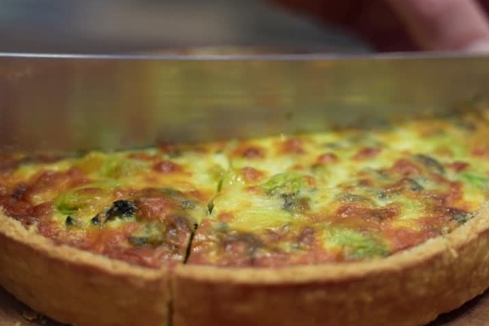 Spinach, beans and tarragon |  Charles and Camilla present the “coronation quiche”