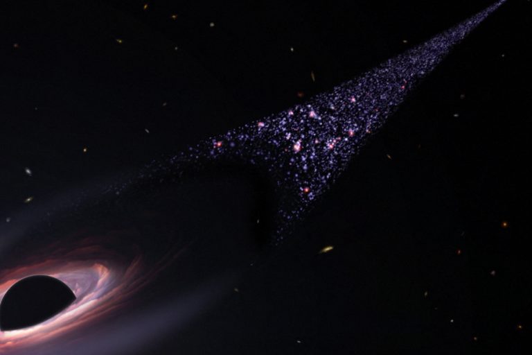 Supersonic star-making black hole discovered by NASA