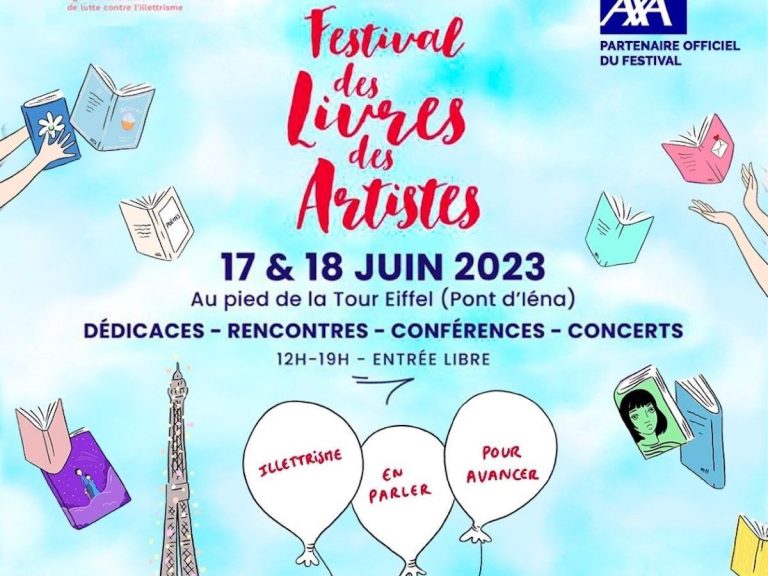 The free festival “Books, artists” is making a comeback at the foot of the Eiffel Tower in June 2023!