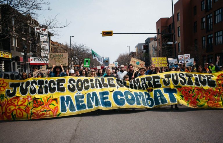 Thousands of climate protesters in Montreal