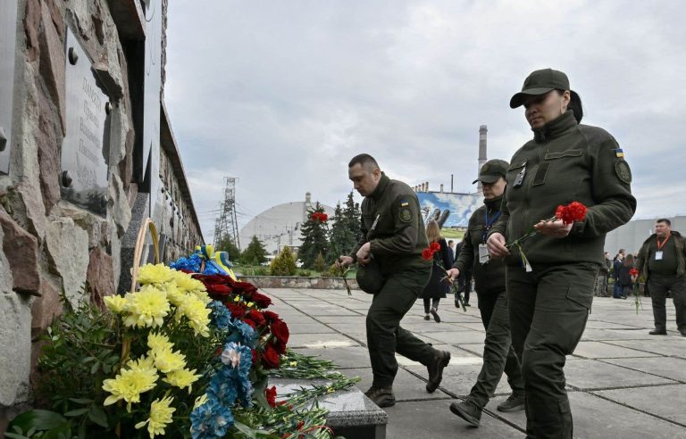 Ukraine commemorates Chernobyl disaster and denounces Russian nuclear ‘blackmail’