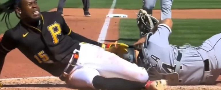 Violent collision at home plate: four months of absence for Oneil Cruz