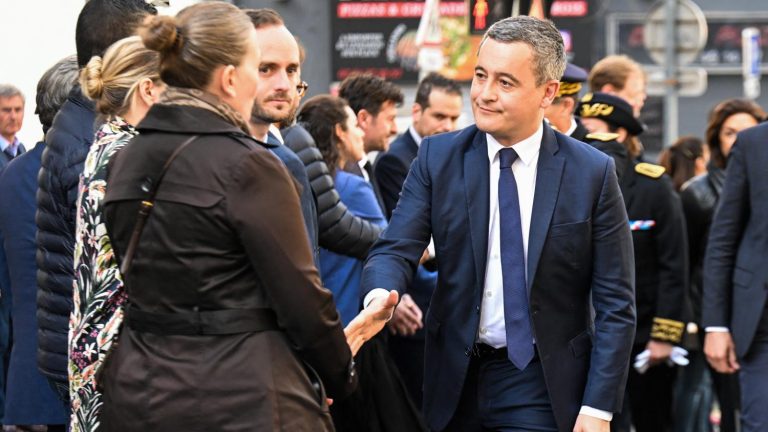 “We think there are between four and a dozen people under the rubble,” says Gérald Darmanin