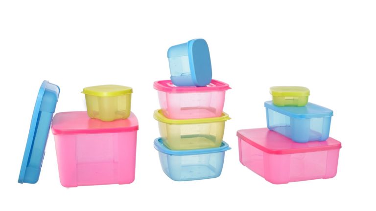 What do singers put in Tupperware boxes?