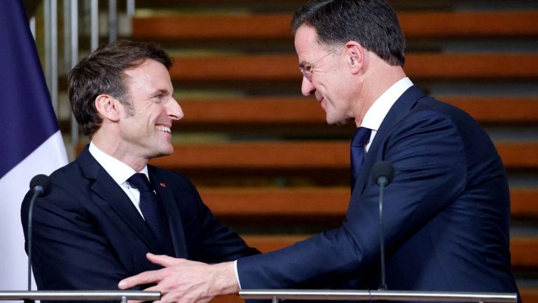 What will Emmanuel Macron do in the Netherlands, where he begins a state visit on Tuesday?