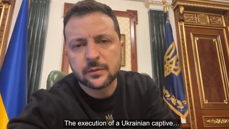 after the broadcast of a video showing a beheading scene, Volodymyr Zelensky denounces “monsters”, the UN says it is “horrified”