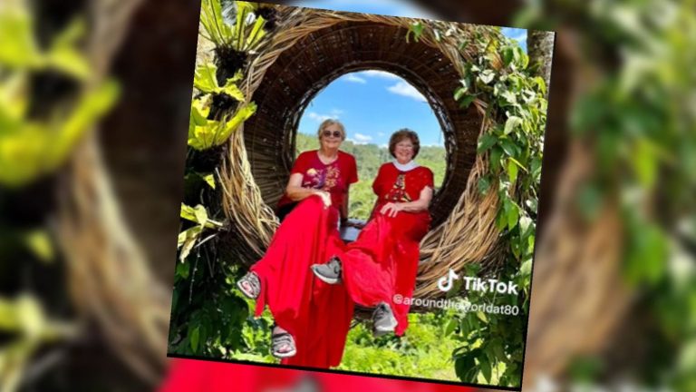 at 81, Ellie and Sandy go around the world in 80 days and fascinate TikTok