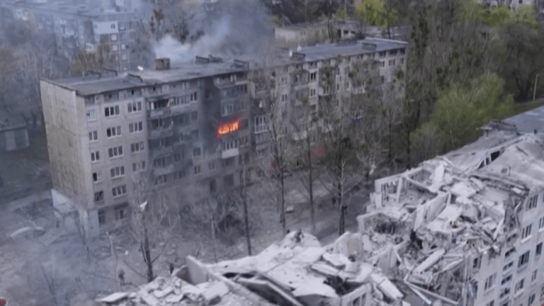 deadly strikes in Sloviansk