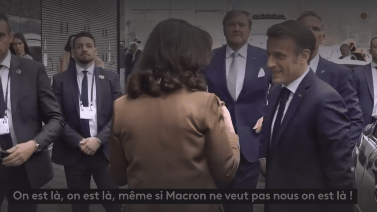 protesters again disrupt Emmanuel Macron’s trip to the Netherlands