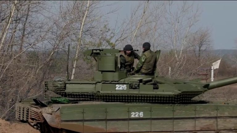 the Russian mobilized prepare for a Ukrainian counter-offensive