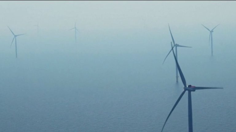 the goal of wind turbines in the North Sea