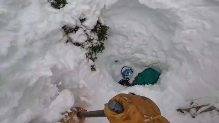 the miraculous rescue of a snowboarder