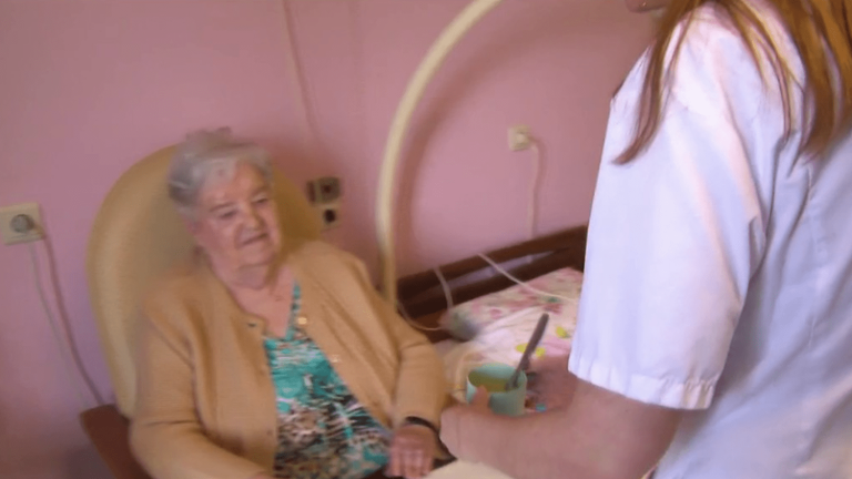 when French retirees move to Belgian nursing homes