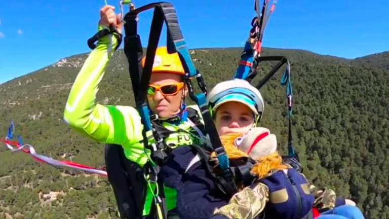 when paragliding gives wings to sick children