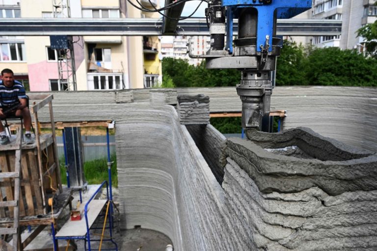 A Ukrainian school built “in three weeks” with a 3D printer