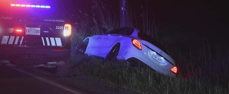 A couple arrested following a mad police chase in Montérégie